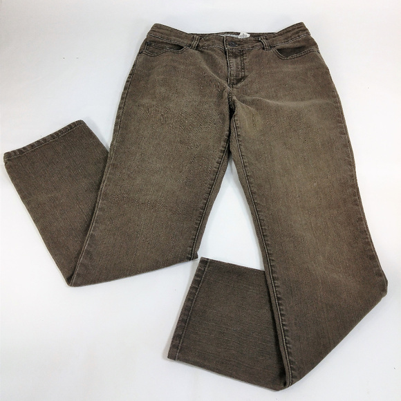 Chico's Denim - Chicos Platinum Brown Jeans SZ 1 Ultimate Fit SZ 1